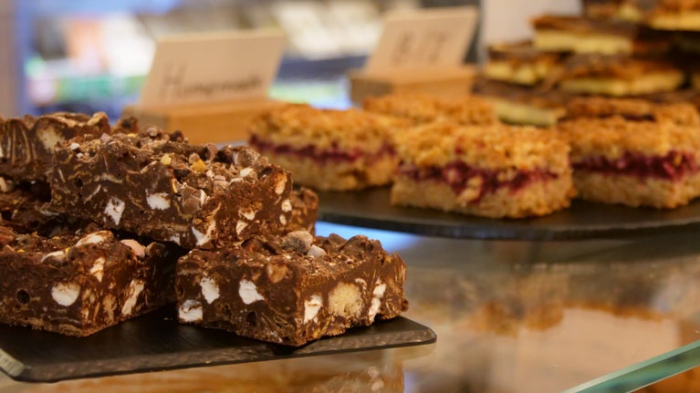Delicious treats in the Restaurant at Baddesley Clinton, Warwickshire